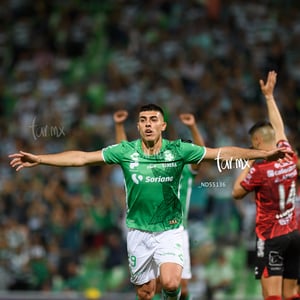 festejo de gol, Juan Brunetta | Santos Laguna vs Xolos de Tijuana J11