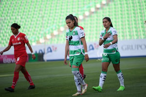 Brenda León, Alexxandra Ramírez | Santos vs Toluca J10 C2023 Liga MX femenil