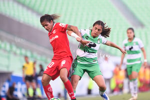 Brenda Da Graca, Judith Félix | Santos vs Toluca J10 C2023 Liga MX femenil