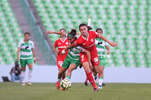Natalia Colin, Daniela Delgado | Santos vs Toluca J10 C2023 Liga MX femenil