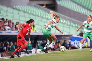 Alexia Villanueva, Brenda Da Graca | Santos vs Toluca J10 C2023 Liga MX femenil