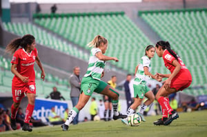 Alexia Villanueva, Brenda Da Graca, Zulma Hernández | Santos vs Toluca J10 C2023 Liga MX femenil