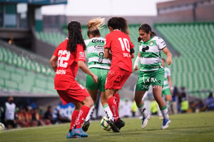Alexia Villanueva, Brenda Da Graca, Judith Félix | Santos vs Toluca J10 C2023 Liga MX femenil