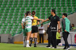 celebran gol, Lia Romero, Vinicio Guerrero | Santos vs Toluca  femenil