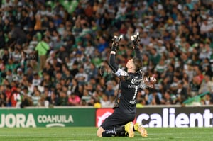 festejo de gol, Tiago Volpi | Santos vs Toluca J7 C2023 Liga MX
