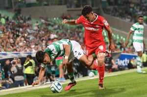 Maximiliano Araújo, Diego Medina | Santos vs Toluca J7 C2023 Liga MX