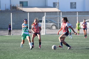 Sophia Garcia, Angelyn Barrera, Nadia Jiménez | Santos vs Chivas femenil sub 19