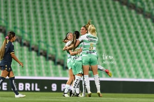 celebran gol de Lia, Lia Romero | Santos vs Pumas femenil