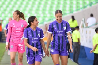 Myra Delgadillo, Delantera MON #9, Abril Macías, Media MON #48, Santos vs Monterrey