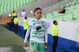 Lourdes De León, Defensa SAN #4, Brenda López, Media SAN #6, Santos vs Monterrey