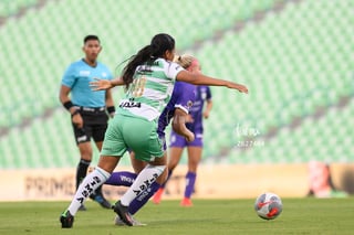 Arlett Tovar, Defensa SAN #18, Santos vs Monterrey