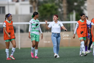 Aylin Salais, Delantero SAN #66, Joanna Aguilera, Defensa SAN #49, Santos vs Monterrey
