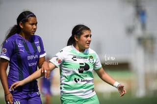 Anette Robles, Defensa MON #52, Judith Félix , Delantero SAN #21, Santos vs Monterrey
