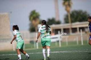 Aylin Salais, Delantero SAN #66, Britany Hernández, Delantero SAN #64, Santos vs Monterrey