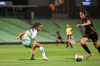 Michel Ruiz, Media SAN #25, Arlett Tovar, Defensa SAN #18, Santos vs Tijuana
