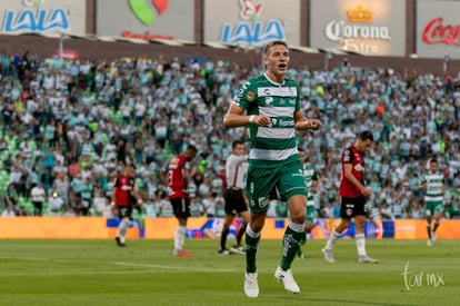 Festejo de gol Furch | Santos vs Atlas jornada 12 apertura 2018