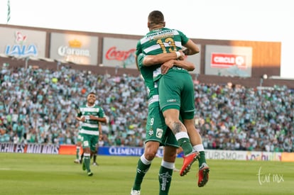 festejo gol | Santos vs Atlas jornada 12 apertura 2018