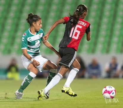 Brenda Guevara 7, Mitzi Martínez 16 | Santos vs Atlas jornada 16 apertura 2018 femenil