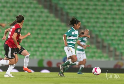 Yahaira Flores 8 | Santos vs Atlas jornada 16 apertura 2018 femenil