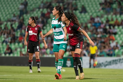 Claudia Ibarra, Karla Martínez | Santos vs Atlas jornada 8 apertura 2019 Liga MX femenil