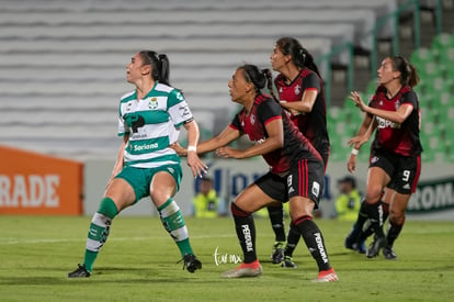 Julissa Dávila, Ana Gutiérrez | Santos vs Atlas jornada 8 apertura 2019 Liga MX femenil