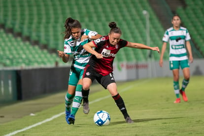 Joana Robles, Alexxandra Ramírez | Santos vs Atlas jornada 8 apertura 2019 Liga MX femenil