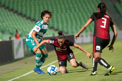 Joana Robles, María Pérez, Alexxandra Ramírez | Santos vs Atlas jornada 8 apertura 2019 Liga MX femenil