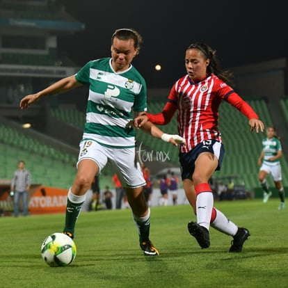 Isela Ojeda 19, Anette Vázquez 19 | Santos vs Chivas J12 C2019 Liga MX Femenil