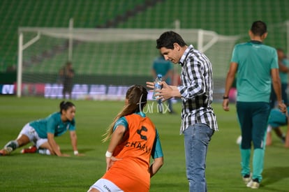 antes del juego, Jorge Macías da instrucciones | Santos vs Chivas J12 C2019 Liga MX Femenil