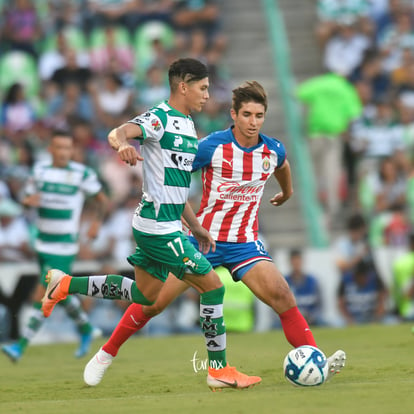 Isaác Brizuela, Gerardo Arteaga | Santos vs Chivas jornada 1 apertura 2019 Liga MX