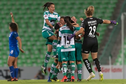 Celebración de gol de Arlett Tovar 4, Arlett Tovar | Santos vs Cruz Azul jornada 10 apertura 2019 Liga MX femenil