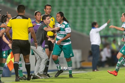 Celebración de gol de Arlett Tovar 4 | Santos vs Cruz Azul jornada 10 apertura 2019 Liga MX femenil