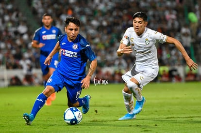 Josué Domínguez, Gerardo Arteaga | Santos vs Cruz Azul jornada 18 apertura 2019 Liga MX