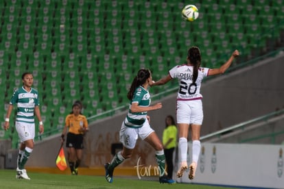 Karla Martínez, Perla Navarrete | Santos vs León J6 C2019 Liga MX Femenil