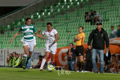 Karla Martínez, Perla Navarrete | Santos vs León J6 C2019 Liga MX Femenil