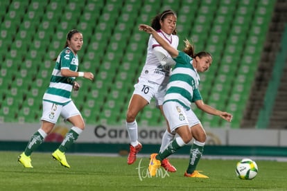 Daniela Delgado, Diana Garcia, Brenda López | Santos vs León J6 C2019 Liga MX Femenil