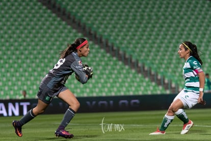 Sandra Lozano, Cinthya Peraza | Santos vs León J6 C2019 Liga MX Femenil