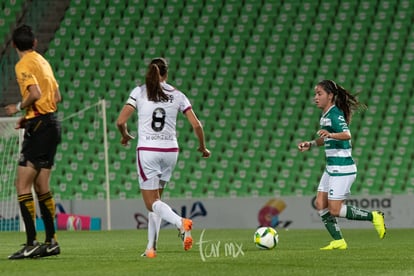 Michelle González, Daniela Delgado, | Santos vs León J6 C2019 Liga MX Femenil