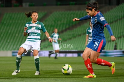 Guevara, Cadena | Santos vs Monterrey J9 C2019 Liga MX Femenil