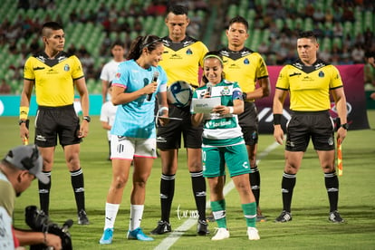 Capitanas., Rebeca Bernal, Cinthya Peraza | Santos vs Monterrey jornada 6 apertura 2019 Liga MX femenil
