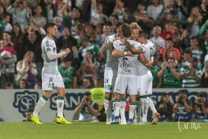 Festejo del gol de Julio Furch | Santos vs Morelia J2 C2019