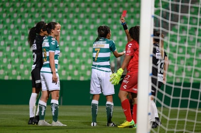 Tarjeta roja, Brenda Guevara | Santos vs Necaxa J10 C2019 Liga MX Femenil