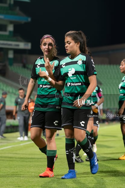 Daniela Delgado, Alexxandra Ramírez | Santos vs Pachuca jornada 1 apertura 2019 Liga MX femenil