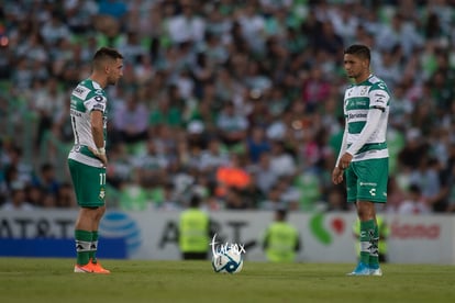 Adrián Lozano, Fernando Gorriarán | Santos vs Pachuca jornada 9 apertura 2019 Liga MX