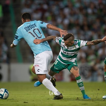 Edwin Cardona, Brian Lozano | Santos vs Pachuca jornada 9 apertura 2019 Liga MX