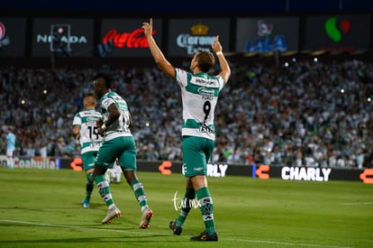 festejo de gol, Julio Furch | Santos vs Pachuca jornada 9 apertura 2019 Liga MX