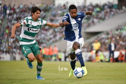 Carlos Orrantia, Brayan Angulo | Santos vs Puebla jornada 4 apertura 2019 Liga MX