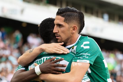 Celebración de gol de Marlos Moreno | Santos vs Pumas C2019