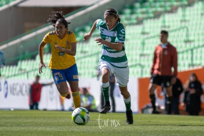 Evelyn González 9, Nancy Quiñones 11 | Santos vs Tigres J4 C2019 Liga MX Femenil