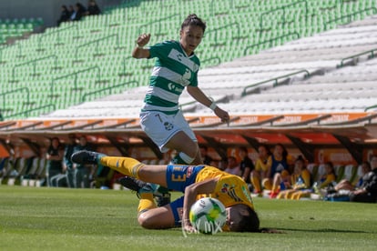 Brenda Guevara, Jazmín Enrigue | Santos vs Tigres J4 C2019 Liga MX Femenil